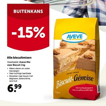Promoties Aveve mix voor biscuit - Huismerk - Aveve - Geldig van 30/03/2022 tot 09/04/2022 bij Aveve