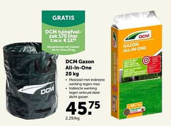 Promoties Dcm gazon all-in-one - DCM - Geldig van 30/03/2022 tot 09/04/2022 bij Aveve