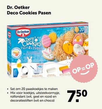 Promotions Dr. oetker deco cookies pasen - Dr. Oetker - Valide de 30/03/2022 à 09/04/2022 chez Aveve