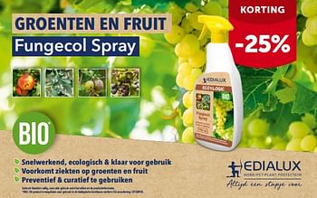 Promoties Fungecol spray korting -25% - Edialux - Geldig van 30/03/2022 tot 09/04/2022 bij Aveve