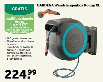 Promoties Gardena wandslangenbox rollup xl - Gardena - Geldig van 30/03/2022 tot 09/04/2022 bij Aveve