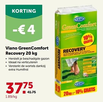 Promoties Viano greencomfort recovery - Viano - Geldig van 30/03/2022 tot 09/04/2022 bij Aveve
