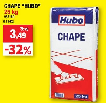 Promotions Chape hubo - Marque inconnue - Valide de 23/03/2022 à 03/04/2022 chez Hubo