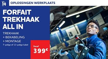 Promoties Forfait trekhaak all in - Huismerk - Auto 5  - Geldig van 25/03/2022 tot 30/09/2022 bij Auto 5