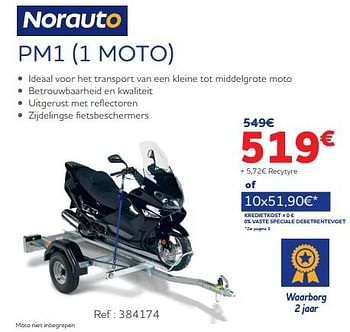 Promoties Norauto pm1 1 moto - Norauto - Geldig van 25/03/2022 tot 30/09/2022 bij Auto 5