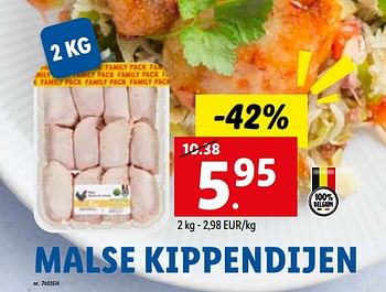 Promoties Malse kippendijen - Huismerk - Lidl - Geldig van 04/04/2022 tot 10/04/2022 bij Lidl