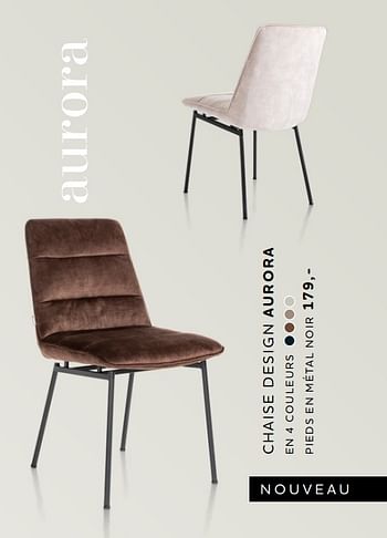 Promotions Chaise design aurora - Produit Maison - Xooon - Valide de 24/03/2022 à 01/05/2022 chez Xooon