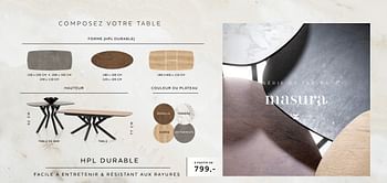 Promotions Série de tables masura - Produit Maison - Xooon - Valide de 24/03/2022 à 01/05/2022 chez Xooon