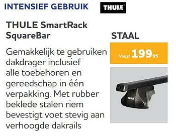Promoties Intensief gebruik thule smartrack squarebar - Thule - Geldig van 25/03/2022 tot 30/09/2022 bij Auto 5
