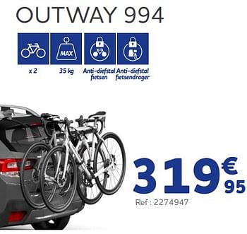Promoties Outway 994 - Thule - Geldig van 25/03/2022 tot 30/09/2022 bij Auto 5