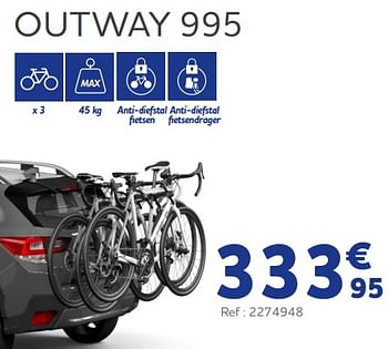 Promoties Outway 995 - Thule - Geldig van 25/03/2022 tot 30/09/2022 bij Auto 5