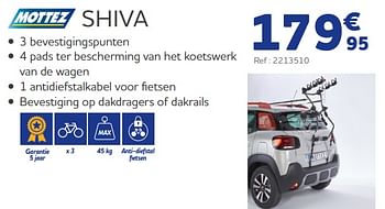 Promoties Shiva - Mottez - Geldig van 25/03/2022 tot 30/09/2022 bij Auto 5