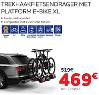 Trekhaakfietsendrager met platform e-bike xl-Huismerk - Auto 5 