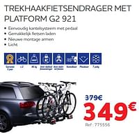 Trekhaakfietsendrager met platform g2 921-Huismerk - Auto 5 