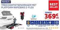Trekhaakfietsendrager met platform rapidbike e-flex-Norauto