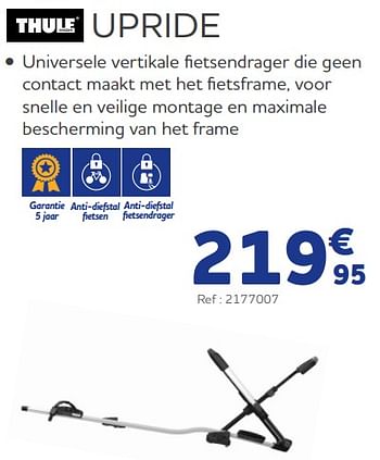 Promoties Upride - Thule - Geldig van 25/03/2022 tot 30/09/2022 bij Auto 5