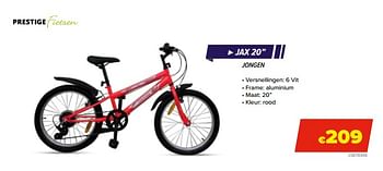 Promoties Prestige fietsen jax 20`` - Prestige Fietsen - Geldig van 26/03/2022 tot 31/08/2022 bij Euro Shop
