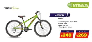 Promotions Prestige fietsen rock 20`` - Prestige Fietsen - Valide de 26/03/2022 à 31/08/2022 chez Euro Shop