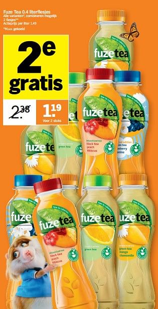 Promoties Fuze tea - FuzeTea - Geldig van 28/03/2022 tot 03/04/2022 bij Albert Heijn