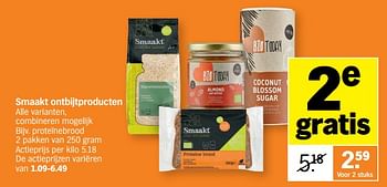 Promoties Proteïnebrood - Smaakt - Geldig van 28/03/2022 tot 03/04/2022 bij Albert Heijn