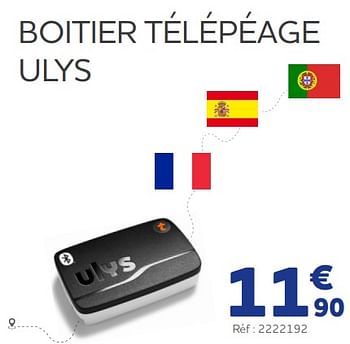 Promotions Boitier télépéage ulys - Produit maison - Auto 5  - Valide de 25/03/2022 à 30/09/2022 chez Auto 5