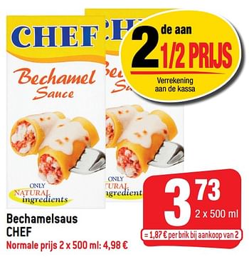 Promoties Bechamelsaus chef - Chef - Geldig van 30/03/2022 tot 05/04/2022 bij Smatch