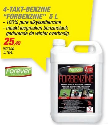 Promoties 4-takt-benzine forbenzine - Forever - Geldig van 30/03/2022 tot 30/06/2022 bij Hubo