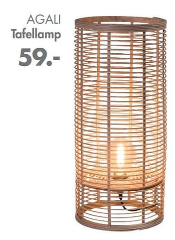 Promoties Agali tafellamp - Huismerk - Casa - Geldig van 28/03/2022 tot 08/05/2022 bij Casa