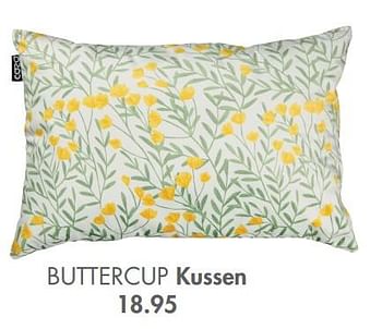 Promoties Buttercup kussen - Huismerk - Casa - Geldig van 28/03/2022 tot 08/05/2022 bij Casa