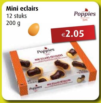 Promoties Mini eclairs - Poppies - Geldig van 28/03/2022 tot 30/04/2022 bij Aronde