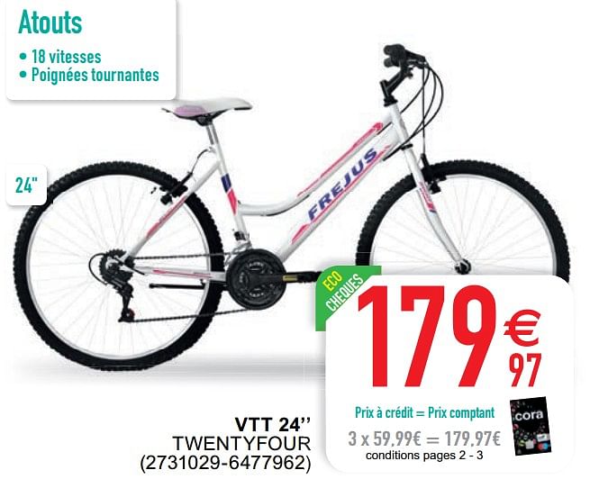 Produit maison Cora Vtt 24 twentyfour En promotion chez Cora