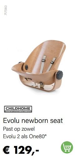 Promoties Evolu newborn seat - Childhome - Geldig van 01/04/2022 tot 30/04/2022 bij Multi Bazar