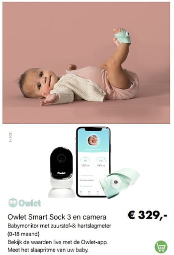 Promoties Owlet smart sock 3 en camera - Owlet - Geldig van 01/04/2022 tot 30/04/2022 bij Multi Bazar