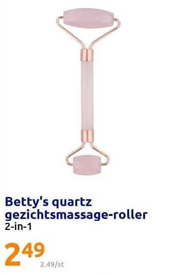 Promoties Betty`s quartz gezichtsmassage-roller - Huismerk - Action - Geldig van 30/03/2022 tot 05/04/2022 bij Action