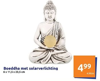 Promoties Boeddha met solarverlichting - Huismerk - Action - Geldig van 30/03/2022 tot 05/04/2022 bij Action