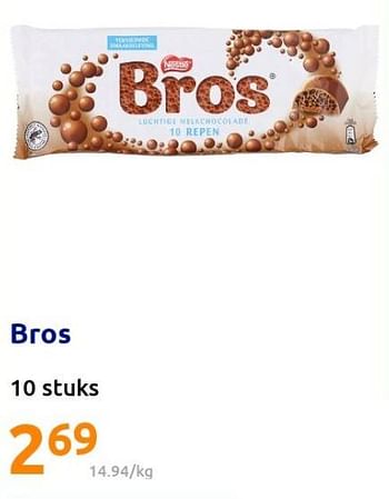 Promoties Bros - Nestlé - Geldig van 30/03/2022 tot 05/04/2022 bij Action