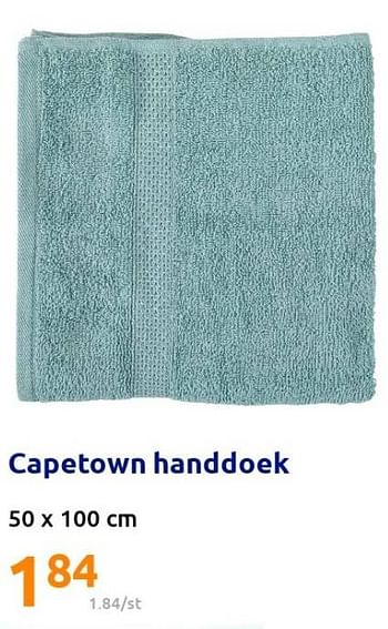 Promoties Capetown handdoek - Huismerk - Action - Geldig van 30/03/2022 tot 05/04/2022 bij Action