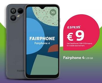 Promoties Fairphone 4 128 gb - Fairphone - Geldig van 01/04/2022 tot 17/04/2022 bij Proximus