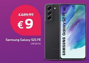 Promoties Samsung galaxy s21 fe 128gb 5g - Samsung - Geldig van 01/04/2022 tot 17/04/2022 bij Proximus