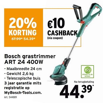Promoties Bosch grastrimmer art 24 - Bosch - Geldig van 30/03/2022 tot 12/04/2022 bij Gamma