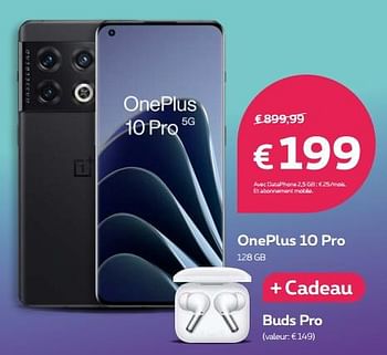 Promotions Oneplus 10 pro 128 gb - OnePlus - Valide de 01/04/2022 à 17/04/2022 chez Proximus