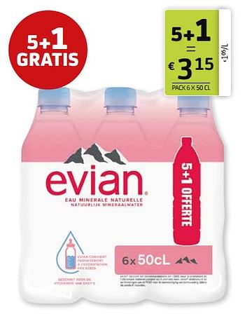 Promoties Evian - Evian - Geldig van 01/04/2022 tot 14/04/2022 bij BelBev