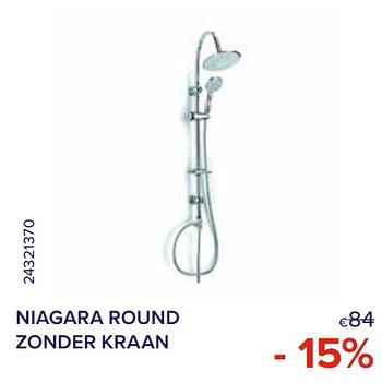 Promoties Niagara round zonder kraan - 15% - Niagara - Geldig van 01/04/2022 tot 30/04/2022 bij Euro Shop