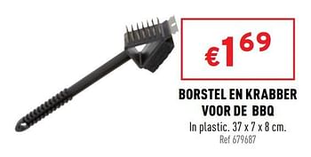 Promoties Borstel en krabber voor de bbq - Huismerk - Trafic  - Geldig van 06/04/2022 tot 10/04/2022 bij Trafic