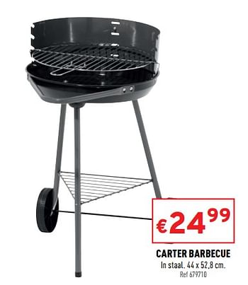Promoties Carter barbecue - Huismerk - Trafic  - Geldig van 06/04/2022 tot 10/04/2022 bij Trafic