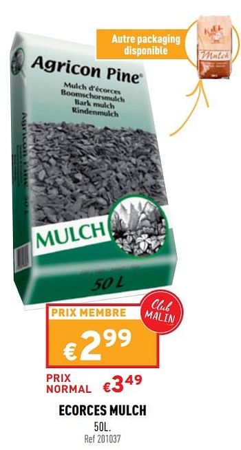 Promotions Ecorces mulch - Igel - Valide de 06/04/2022 à 10/04/2022 chez Trafic