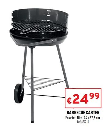 Promotions Barbecue carter - Produit maison - Trafic  - Valide de 06/04/2022 à 10/04/2022 chez Trafic