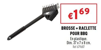 Promotions Brosse + raclette pour bbq - Produit maison - Trafic  - Valide de 06/04/2022 à 10/04/2022 chez Trafic
