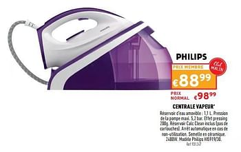 Promotions Centrale vapeur philips hi5919-30 - Philips - Valide de 06/04/2022 à 10/04/2022 chez Trafic