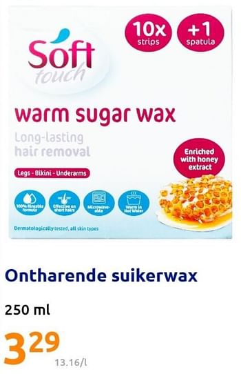 Promoties Ontharende suikerwax - Soft Touch - Geldig van 06/04/2022 tot 12/04/2022 bij Action